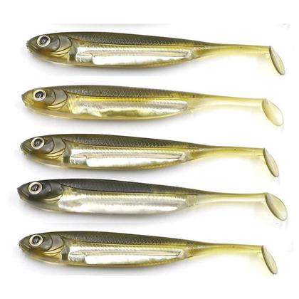 Imagem de Conjunto De Iscas De Pesca De Silicone Macio 5 Peças 6g 10g Shad Wobbler Swimbait De Borracha Com