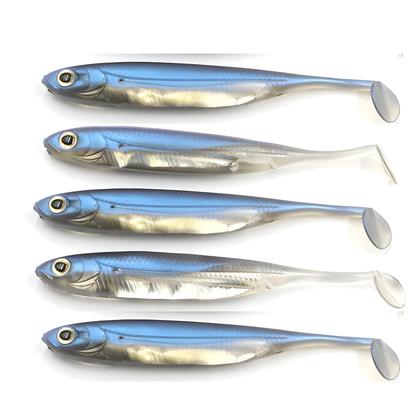 Imagem de Conjunto De Iscas De Pesca De Silicone Macio 5 Peças 6g 10g Shad Wobbler Swimbait De Borracha Com