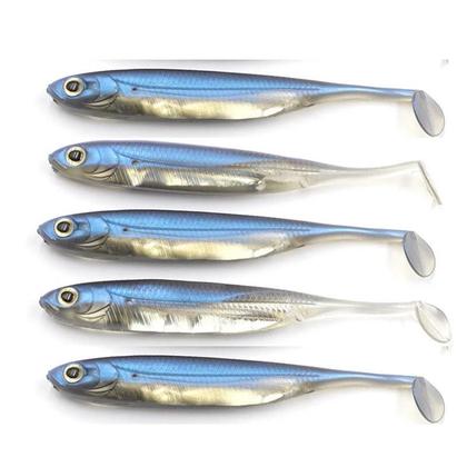 Imagem de Conjunto De Iscas De Pesca De Silicone Macio 5 Peças 6g 10g Shad Wobbler Swimbait De Borracha Com