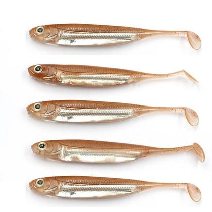 Imagem de Conjunto De Iscas De Pesca De Silicone Macio 5 Peças 6g 10g Shad Wobbler Swimbait De Borracha Com