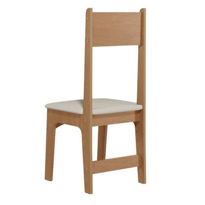 Imagem de Conjunto de Jantar 4 Lugares com Mesa Retangular Tampo Mdf 1,10m e 4 Cadeiras Delta Nicoli