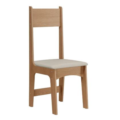 Imagem de Conjunto de Jantar 4 Lugares com Mesa Retangular Tampo Mdf 1,10m e 4 Cadeiras Delta Nicoli