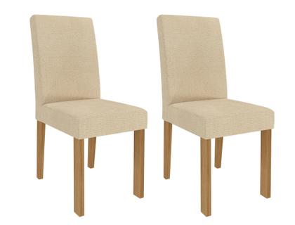 Imagem de Conjunto de Jantar 4 Lugares Mesa Patrícia com Tampo de Vidro e 4 Cadeiras