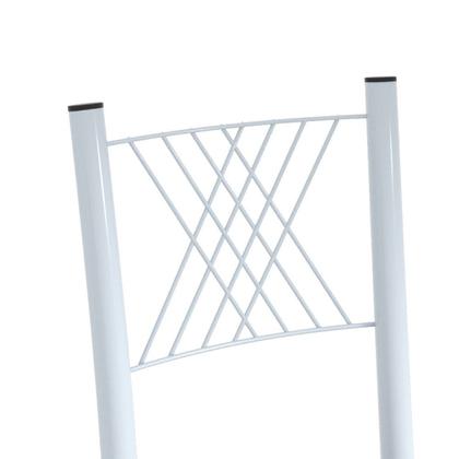 Imagem de Conjunto de Jantar Mesa 75x75cm Tampo de Vidro Incolor com 4 Cadeiras Sara Yescasa