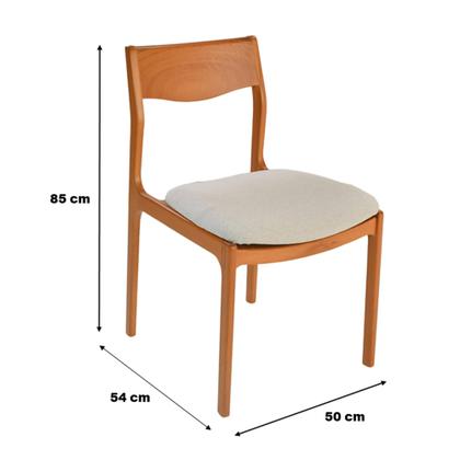 Imagem de Conjunto de Jantar Mesa Imperial com 4 cadeiras Bali Madeira Maciça