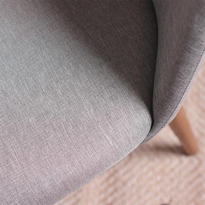 Imagem de Conjunto de Jantar Mesa Redonda com Vidro Bennett 6 Cadeiras New Drop - Natural c/ Cinza