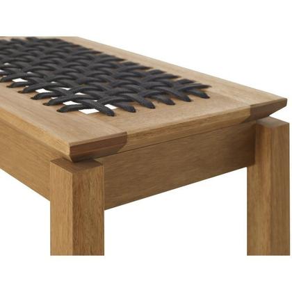 Imagem de Conjunto de Jantar para Jardim 1 Mesa 4 Cadeiras 1 Banco com Corda Náutica Traço