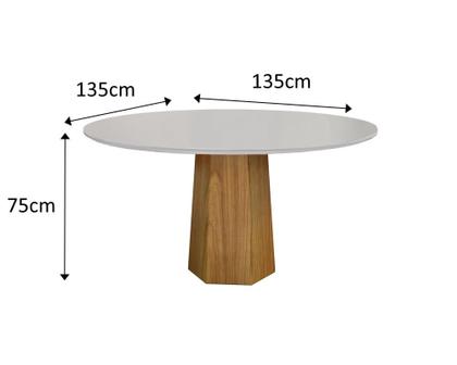 Imagem de Conjunto de Jantar Siena com 6 Cadeiras Base Roraima BM Tubulares