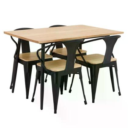 Imagem de Conjunto de Jantar Vintage 1 Mesa com 4 Cadeiras Just Home Collection