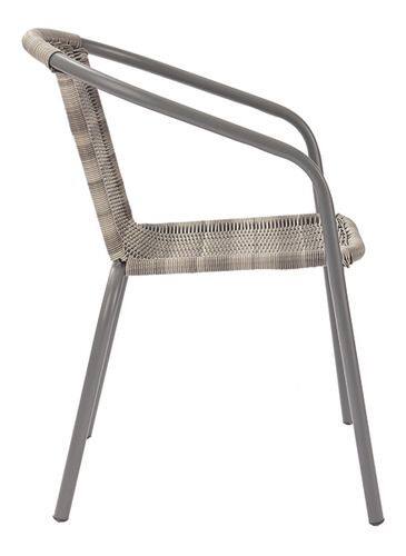 Imagem de Conjunto De Jardim 5 Pecas 4 Cadeiras 1 Mesa Aluminio Rattan
