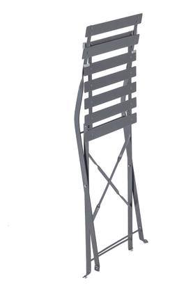 Imagem de Conjunto De Jardim Cinza 3 Pecas Mesa E 2 Cadeiras