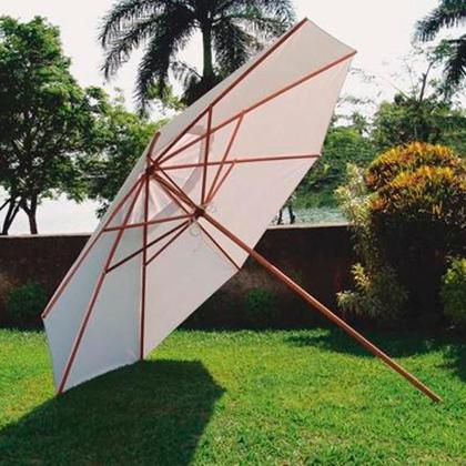 Imagem de Conjunto de Jardim com Mesa Giratória 6 Cadeiras Fênix + Guarda Sol e Base