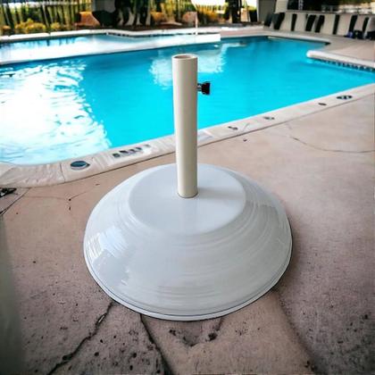 Imagem de Conjunto de Jardim com Mesa Giratória 6 Cadeiras Fênix + Guarda Sol e Base