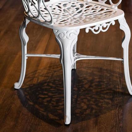 Imagem de Conjunto de Jardim Viena Premium com Mesa e 4 Poltronas Aluminio Fundido