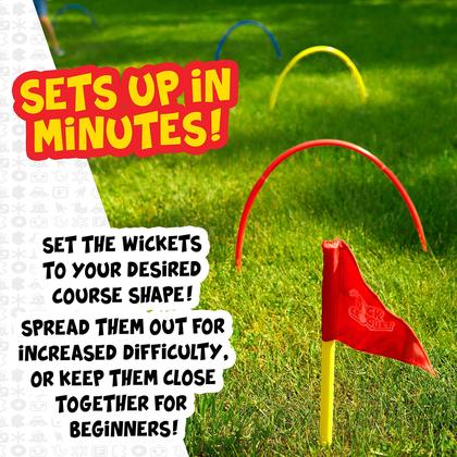 Imagem de Conjunto de jogos Kick Croquet Franklin Sports para crianças e adultos