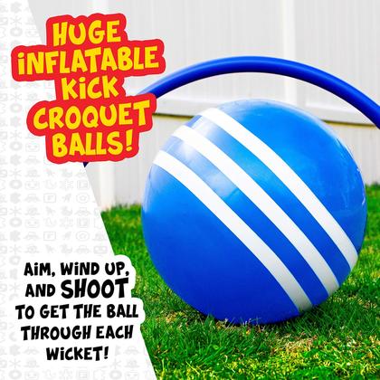 Imagem de Conjunto de jogos Kick Croquet Franklin Sports para crianças e adultos