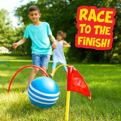 Imagem de Conjunto de jogos Kick Croquet Franklin Sports para crianças e adultos