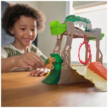 Imagem de Conjunto de jogos Monster Jam Dragon Dungeon of Doom com caminhão Mini Jams