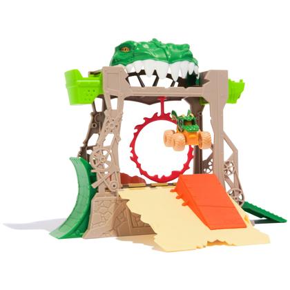 Imagem de Conjunto de jogos Monster Jam Dragon Dungeon of Doom com caminhão Mini Jams