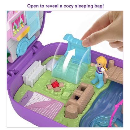 Imagem de Conjunto de jogos Polly Pocket Pocket World Owlnite Campsite Compact