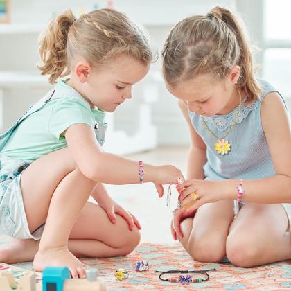 Imagem de Conjunto de joias BeandGE Little Girls Unicorn Colar 4-8 anos