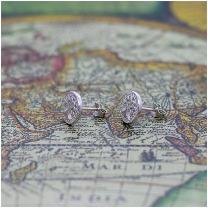 Imagem de Conjunto de joias com pingente Tree of Life em prata 925 com corrente de argolas