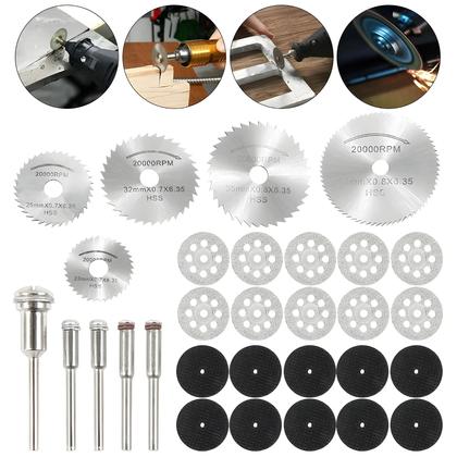 Imagem de Conjunto De Lâminas De Serra Circular Mini 6-32 Peças Disco De Corte Para Ferramentas Rotativas