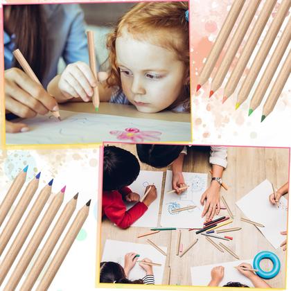 Imagem de Conjunto de lápis coloridos Sinload Mini Drawing Class 12 Sets com acessórios