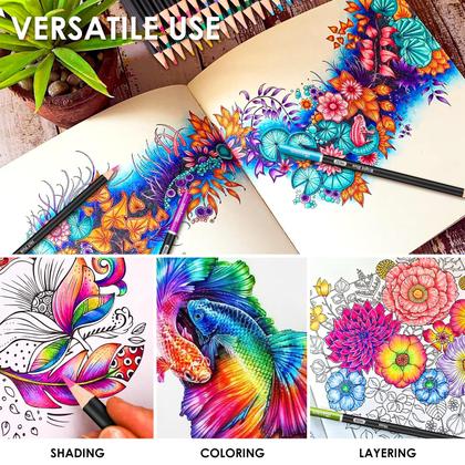 Imagem de Conjunto de lápis de cor iBayam, pacote com 123, com material de arte para esboços