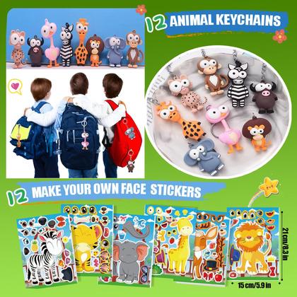 Imagem de Conjunto de lembrancinhas com tema Safari para 12 crianças - 158 unidades