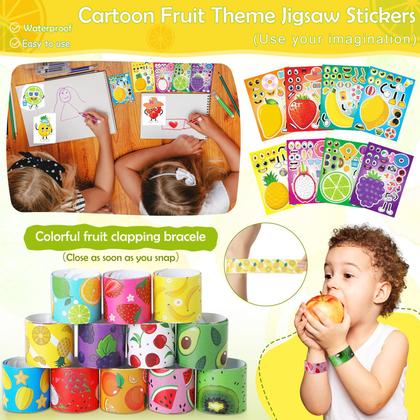 Imagem de Conjunto de lembrancinhas de festa FoldTier, 189 unidades com tema de frutas de verão para crianças