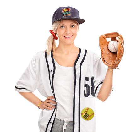 Imagem de Conjunto de lembrancinhas de festa Kolewo4ever Softball 140 peças para meninas