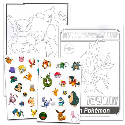 Imagem de Conjunto de lembrancinhas de festa Pokémon Tattoos 70 tatuagens temporárias para crianças