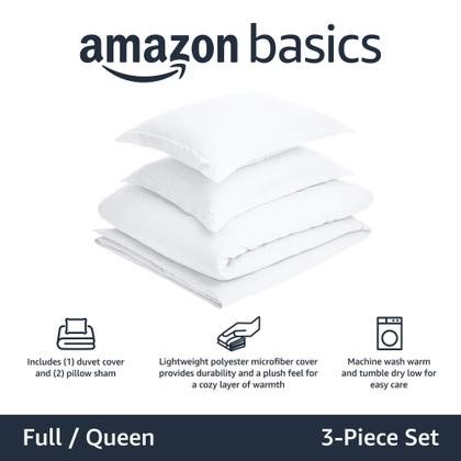 Imagem de Conjunto de lençóis Amazon Basics 100% algodão para crianças, 3 peças