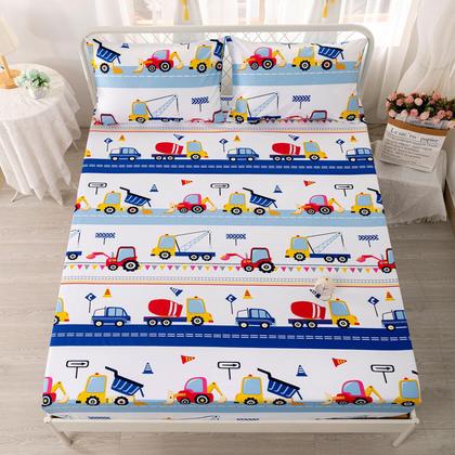 Imagem de Conjunto de lençóis Axolotl Cars Twin para meninos com 1 fronha ajustada, 1 plana