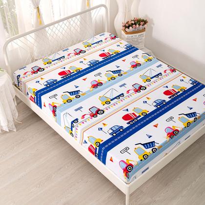 Imagem de Conjunto de lençóis Axolotl Cars Twin para meninos com 1 fronha ajustada, 1 plana