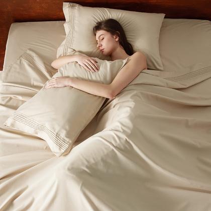 Imagem de Conjunto de lençóis Bedsure Deep Pocket Queen com 3M Scotchgard Tech