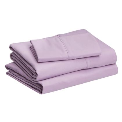 Imagem de Conjunto de lençóis de cama Amazon Basics Lightweight Microfiber Twin