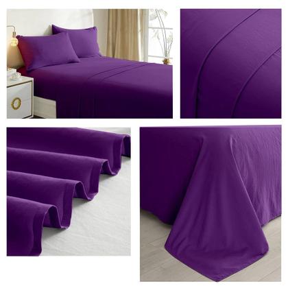 Imagem de Conjunto de lençóis roxo 2.0 quadrados (Queen), com 144 fios