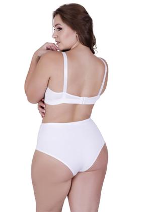 Imagem de Conjunto de Lingerie Plus Size Sutiã com Bojo e Calcinha Cós Alto - c15 DANI