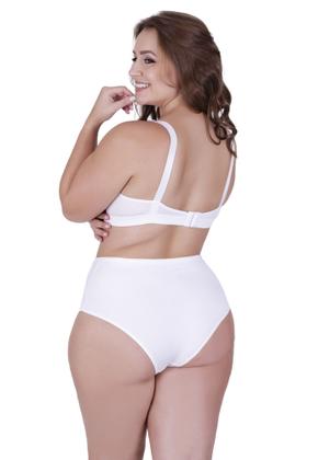 Imagem de Conjunto de Lingerie Plus Size Sutiã Reforçado com Bojo Calcinha Cós Alto -c15 CONJUNTO CAROLINA