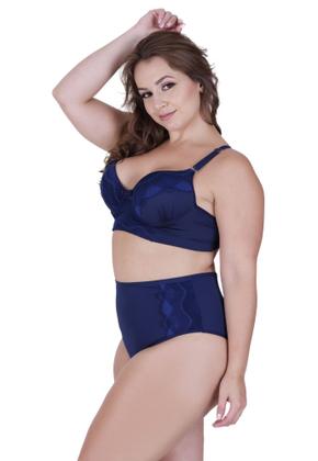 Imagem de Conjunto de Lingerie Plus Size Sutiã Reforçado com Bojo Calcinha Cós Alto -c15 CONJUNTO CAROLINA