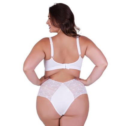 Imagem de Conjunto de Lingerie Plus Size Sutiã Reforçado e Calcinha Renda - c15 PAULA