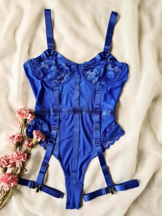 Imagem de Conjunto De Lingerie Sexy Feminina Com Renda, Sutiã Com Arame E Tanga