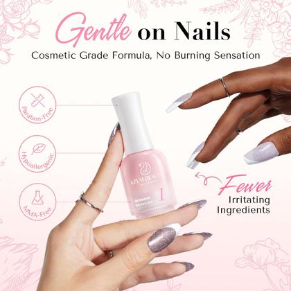 Imagem de Conjunto de líquidos Dip Powder AZUREBEAUTY 15 mL Dipping Base Top Coat