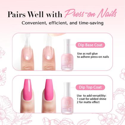 Imagem de Conjunto de líquidos Dip Powder AZUREBEAUTY 15 mL Dipping Base Top Coat