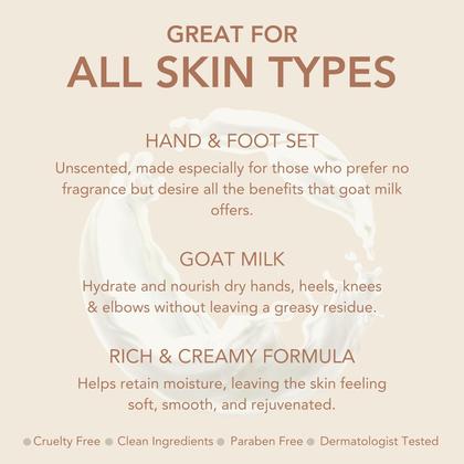 Imagem de Conjunto de loções para cuidados com os pés para cuidados com os pés Dionis Goat Milk sem perfume