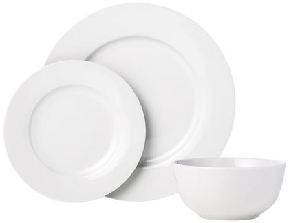 Imagem de Conjunto de louças de cozinha Amazon Basics 18 peças brancas