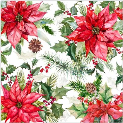 Imagem de Conjunto De Louças De Papel Descartáveis Com Padrão De Flores Vermelhas, Pratos, Copos E Guardanapos