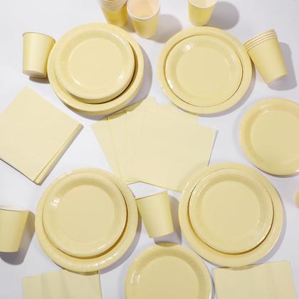 Imagem de Conjunto de louças de papel descartáveis Tioncy para 50 convidados